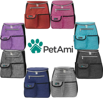 27L Airline-Approved Pet Travel Backpack | Complete Dog Travel Organizer with Food Storage & Feeding Accessories
